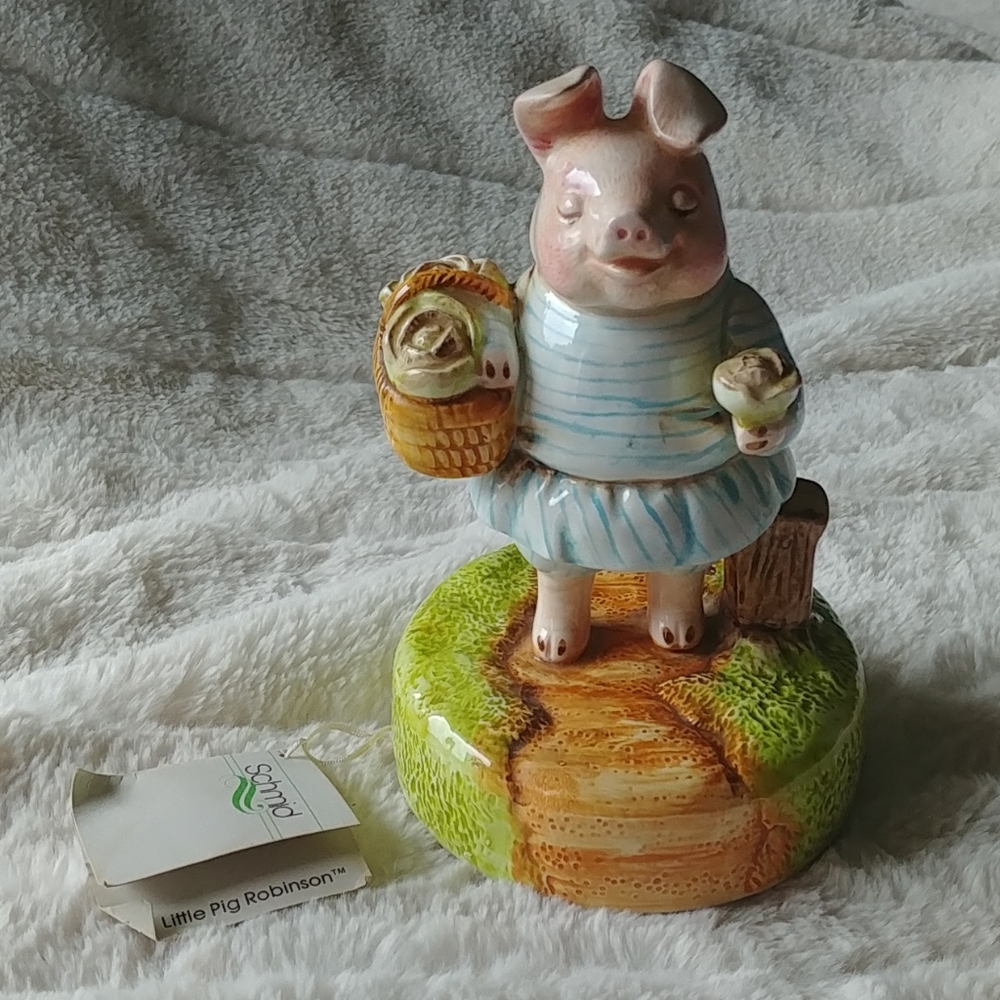 Vintage ceramic Beatrice Potter musical figurine